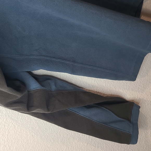 TNF The North Face blue & gray fleece pullover sweater men's medium - Picture 2 of 8